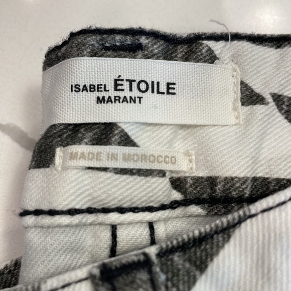 NWOT Isabel Marant Etoile Black Paro Print Skinny Jeans - Picture 5 of 9